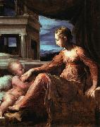 Francesco Parmigianino Virgin and Child painting
